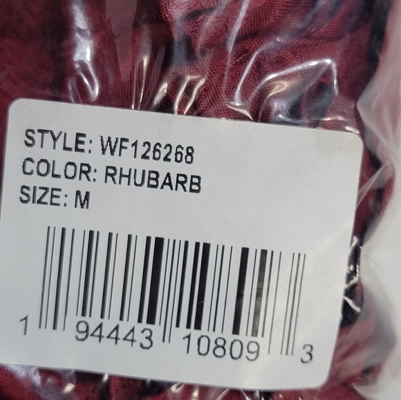 Band of The Free LEA Rhubarb Smocked Crop Top Bohemian Puffed Sleeves Medium - Picture 8 of 14